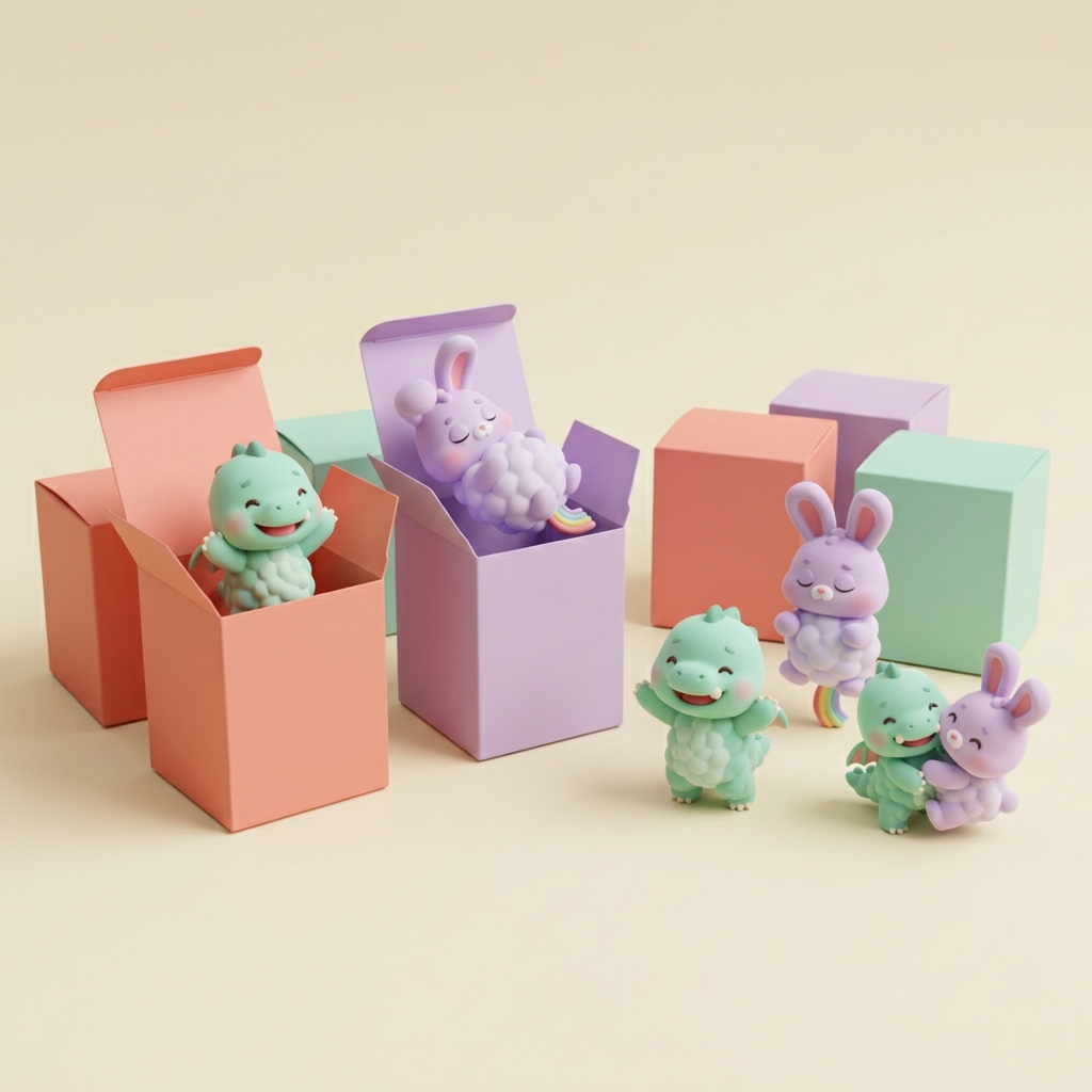 Collectible character figures and blind boxes